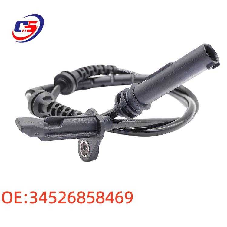 Car ABS Sensor Compatible with Part Numbers: 34526858469, 34526850765, 34526850765-02 34526858469