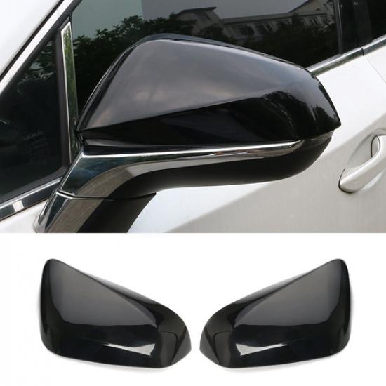 Bright Black Rearview Mirror Cover Trim For Lexus RX350 RX450H 2016-