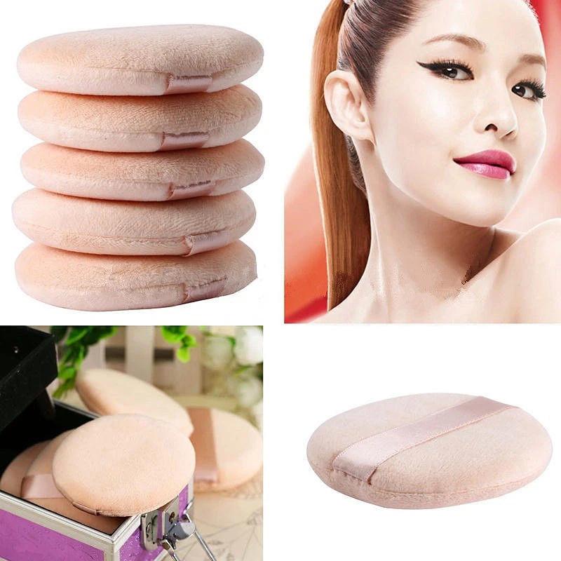 5/10Pcs Professional Round Shape Facial Powder Foundation Puff Portable Soft Cosmetic Puff Makeup Foundation Sponge Beauty Tool