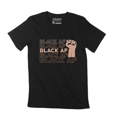Black Lives Matter AF Pakeltas Kumštis Vyriški Marškinėliai Vintažiniai Drabužiai