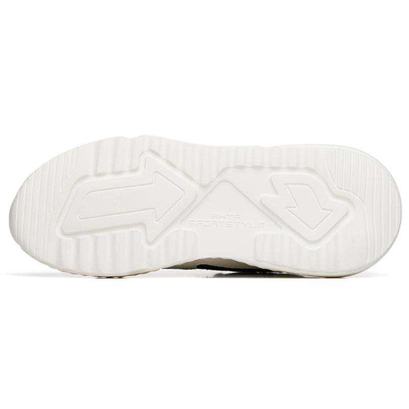 Anta Life Collection Low-Top Sports Casual Shoes Men's White Black Sneakers 112238869S-2