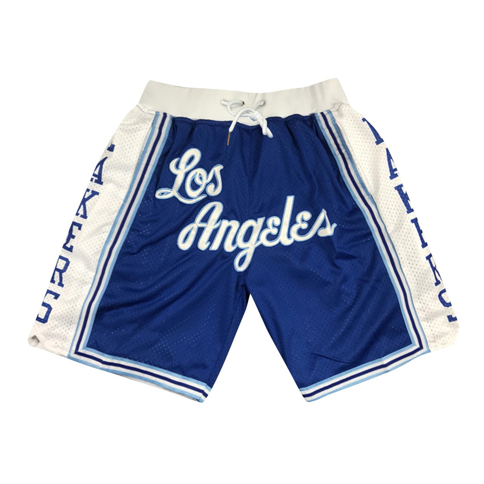 Ren Bag Retro Geborduurde Koord Cropped Basketbalshorts Trainingsshorts XXL