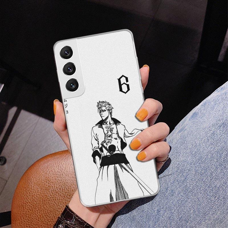 

Bleach Grimmjow Phone Case For Samsung Galaxy S24 S25 Edge S26 Ultra S23 S22 S21 Plus S20 FE + Personalized Print Cover Galaxy S Samsung S22