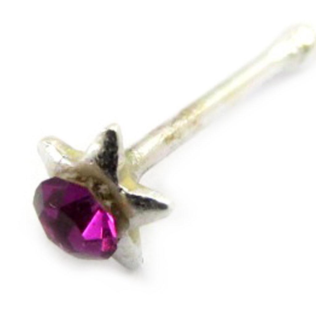 Les Trésors De Lily [L5413] – Lila „Stern“-Silberohrstecker