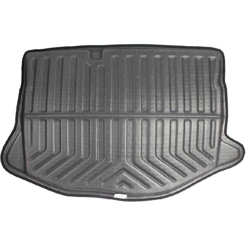 Mallofusa Kofferraumwanne Ladeboden Kofferraumbodenmatte Kompatibel für Ford Fiesta Schrägheck 2009 2010 2011 2012 2013 2014 2015 2016 2017 Schwarz