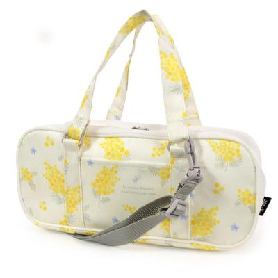 FAREBNÝ CUKRÍKOVÝ ŠTÝL Umelecké potreby a Sada farieb Akvarelové a ľahký typ Mimosa Fleur Dievčatá Roztomilá sieťovaná taška na umelecké potreby s ramenným popruhom