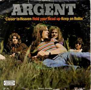 

7inch Record ARGENT - Hold Your Head Up EPCS9135 Epic 1971 UK Rock Used