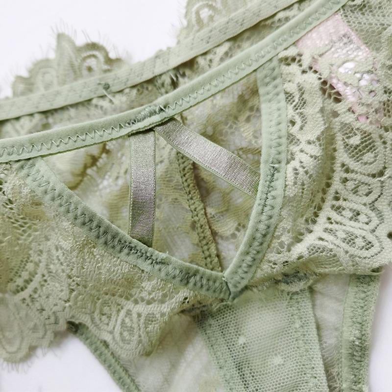 Low waist thong lace flower mesh temptation hip lift Underpant perspective ladies sexy hollow T pants Women Briefs Sexy Panties