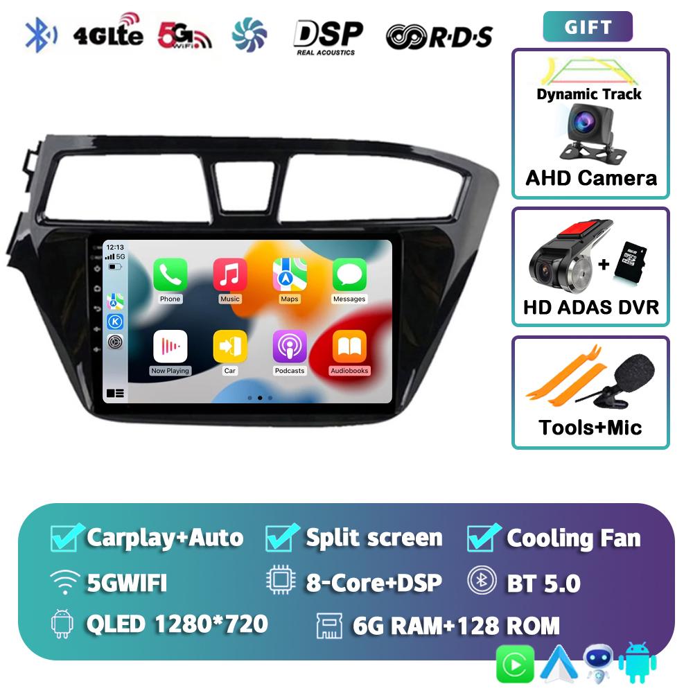 Android 14 Carplay Auto Car Radio For Hyundai I20 LHD 2015 2016 2017 2018 Navigation GPS Multimedia Video Player 2Din DVD Stereo