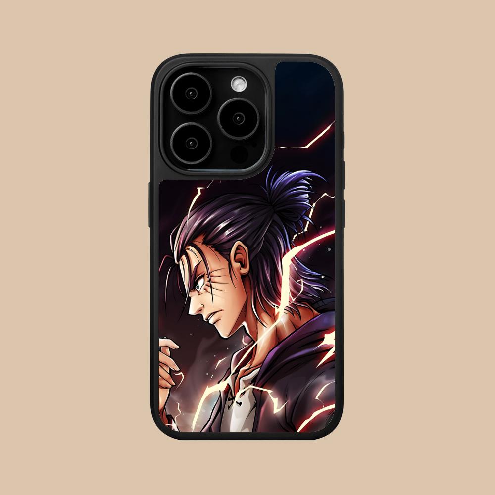

AOT Eren Yeager Matte Surface Mobile Phone Case for iPhone 17 16 15 14 13 12 11 Air Pro Max Plus Colorful Cover iPhone 11
