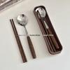 Portable Stainless Steel Spoon and Fork Set
