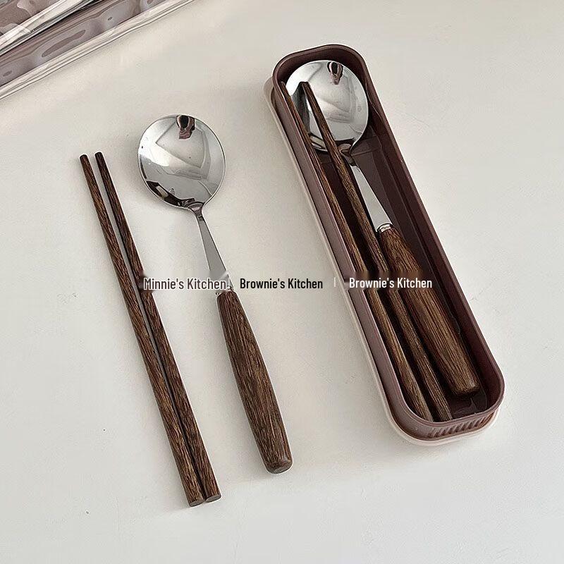 Portable Stainless Steel Spoon and Fork Set