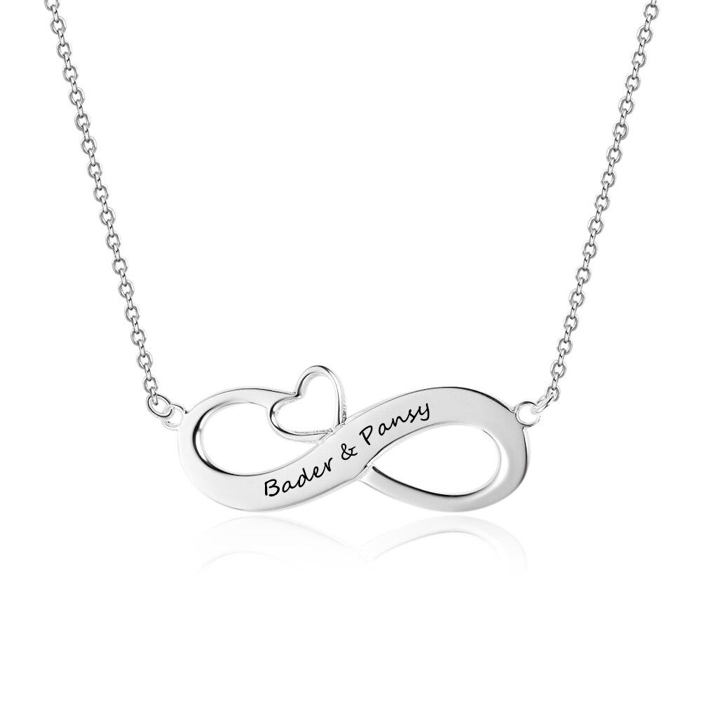Personalized Necklaces Silver Color 