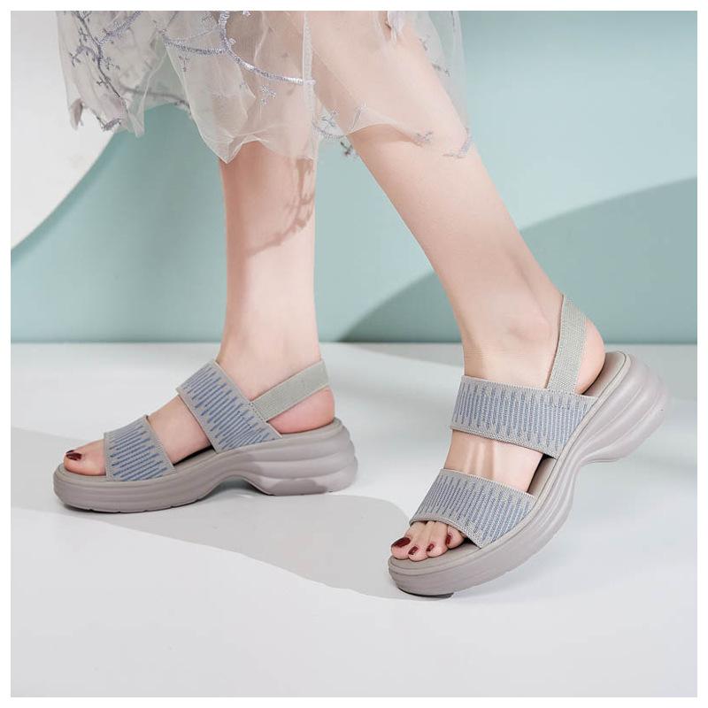 Spring and Summer Spot New Thick-soled Cool Slippers, Light, Non-slip and Comfortable Casual Women's Shoes SKT