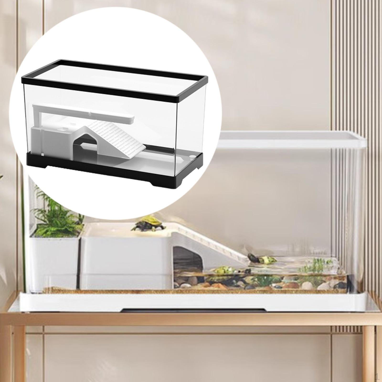 

Комплект для укрытия в резервуаре для рептилий для домашних черепах и сухопутных черепах чёрный