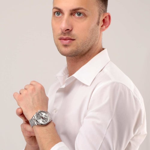 Black Friday [Official] Maserati Competizione Stainless Steel Multifunction Men's Watch R8853100018, 10 ATM Water Resistance, Japanese Movement, 2-Yea