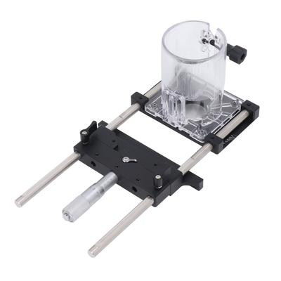 Router Fluting Jig Aluminum Alloy 0.01mm Accuracy 0 To 18mm Range 65mm Router Jig for Woodworking