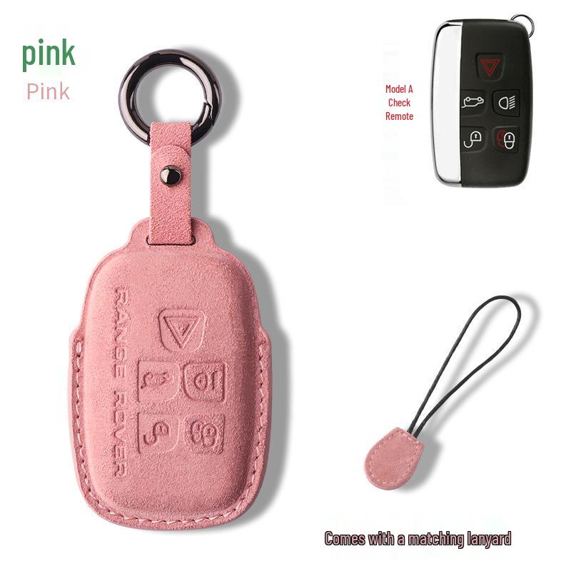 Nubuck Leather Key Case for Range Rover Models (Sport, Evoque, Defender, Discovery Sport, Velar, Freelander)