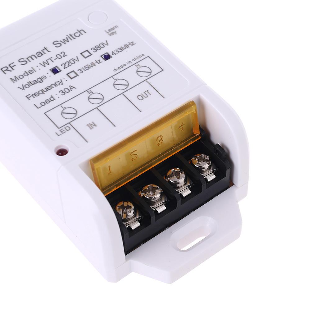 220V AK-WT-02 Relay Wireless Remote Control Switch Receiver Transmitter Ultra High Sensitivity Receiving for Water Pump