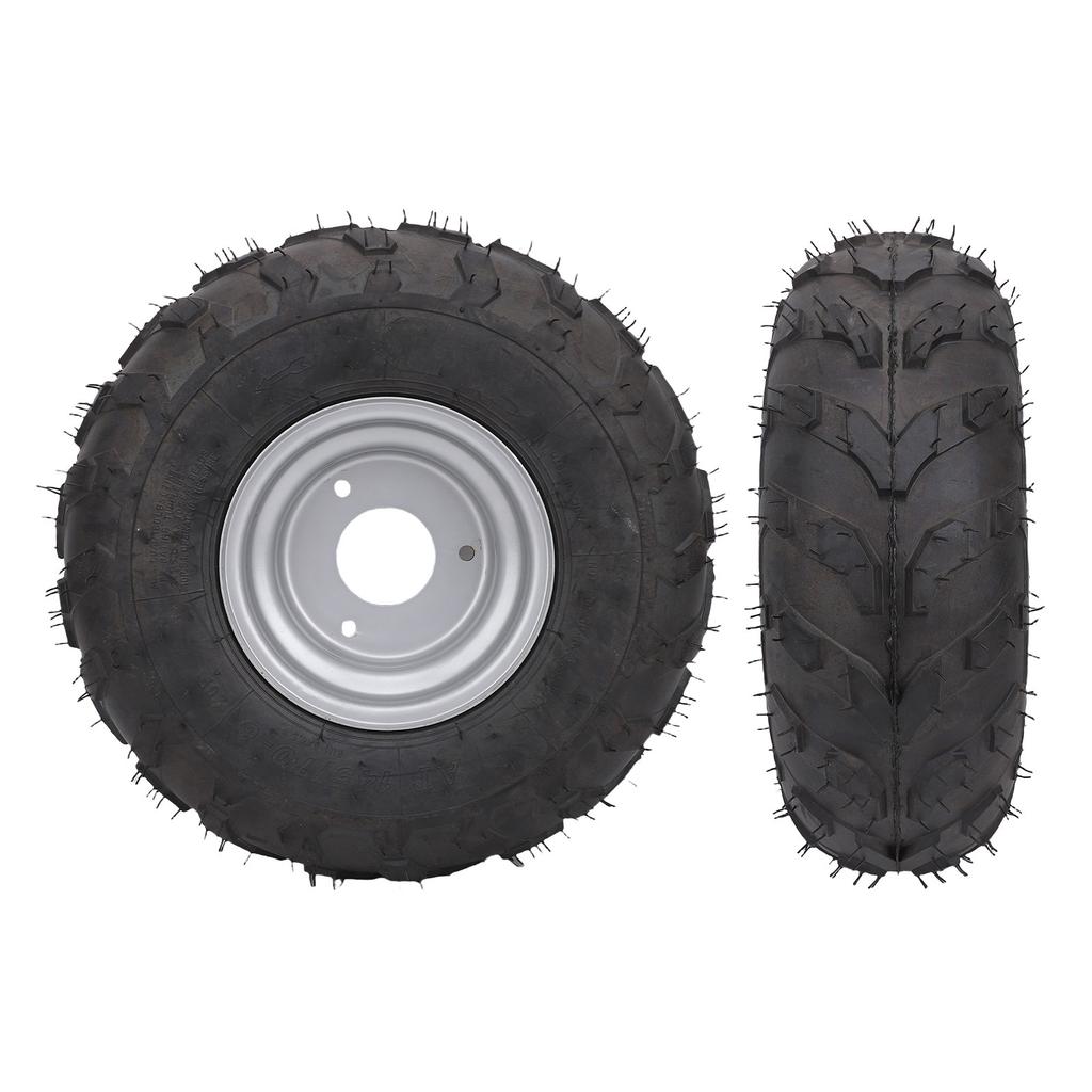 145 70 6 145x70 6 Tire Rubber Aluminum Alloy Anti Slip Explosion Proof 6 Inch Wheel Tire with Rim for ATV UTV