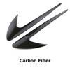 2x Black Carbon Fiber Vent Fender Trim Boomerang Sticker Emblem Fit For Benz AMG