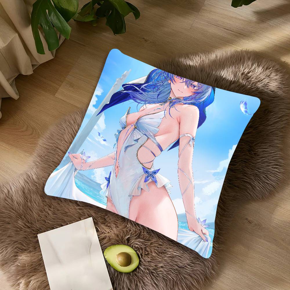 Pretty Shorekeeper Wuthering Waves Game Pillow Case Cushion Cover Throw Pillow Covers For Couch Camping Pillow Cover Decorations