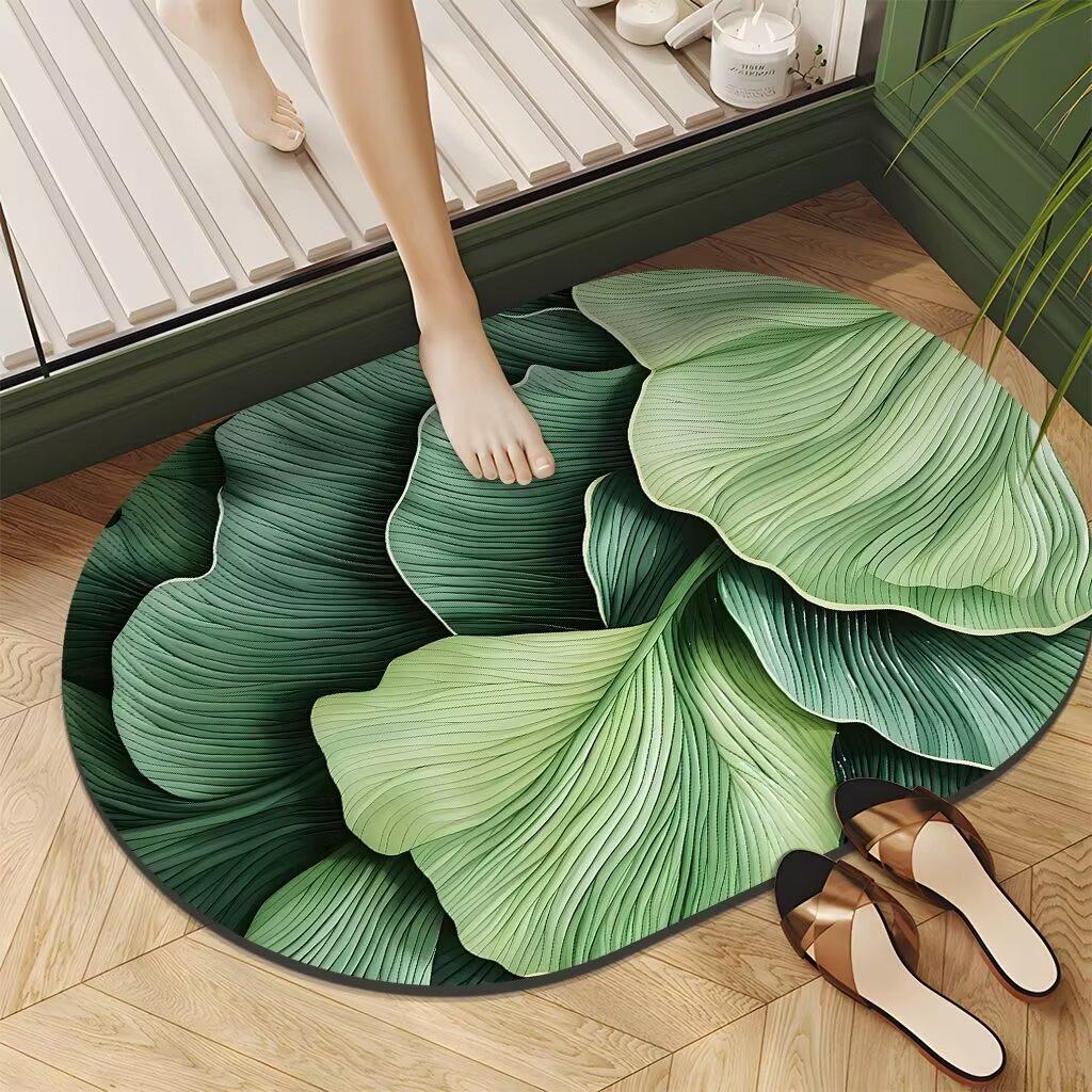 Ins Air Bathroom Floor Mat Bathroom Foot Mat Water Absorption Quick Drying Dirt Resistant Anti Slip Diatom Mud Soft Pad Foot Mat