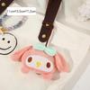 Korean Cute Bear Head Doll Keyring & Name Tag Pendant for Kids' Backpacks