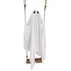 Halloween Adjustable Ghost Decorations Remote Control Spooky Ghost Ornament Thicken Cute White Ghost Swing for Porch Yard Trees