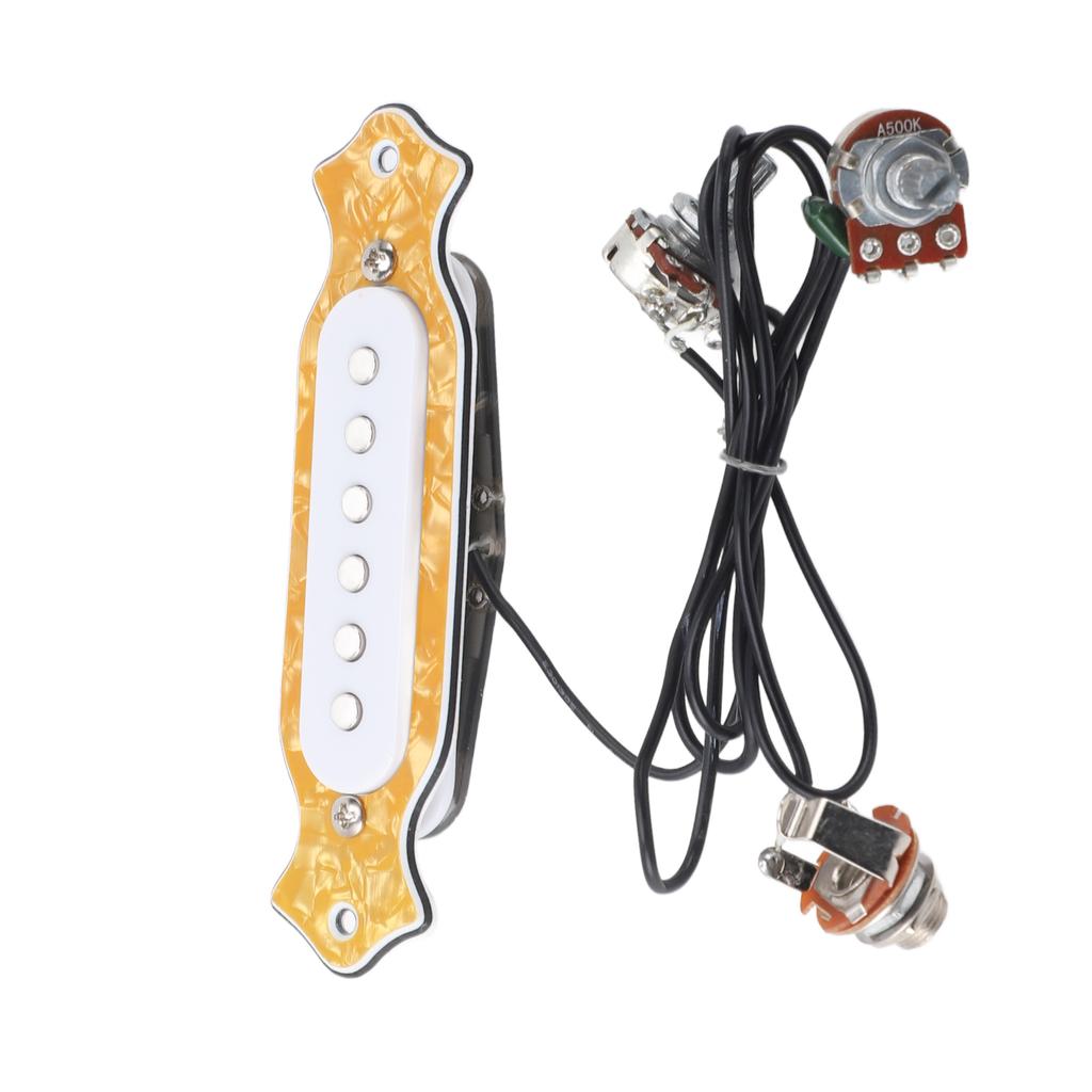 6 St  Single Coil Pickup Prewired Electric Guitar Pickup Replacement with Volume and   Controls
