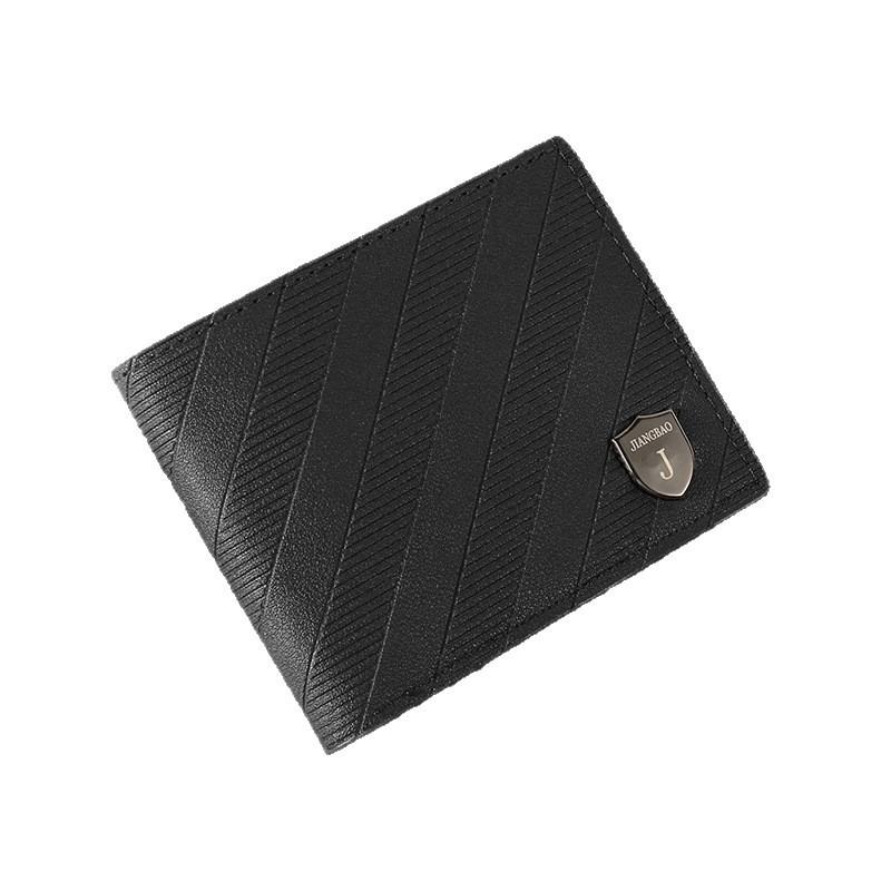 New Men's Wallet Short Wallet Men's Green Business Casual Horizontal Wallet Fashion Large Capacity Soft Leather Wallet