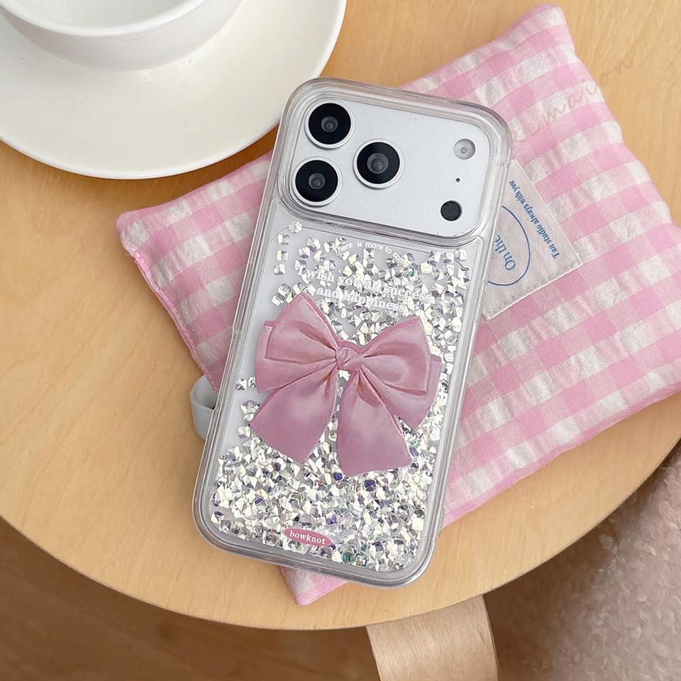 New Cute Butterfly Phone Case for For Iphone 17 13 14 1 16 Pro Max 14 1 Plus Candy Bling Bling Glitter Shockproof Protector Cover
