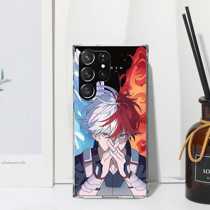 My Hero Todoroki Shoto Phone Case For Samsung Galaxy Note 20 Ultra 10 Plus 9 8 M11 M12 M21 M30S M32 M51 M52 J4 J6 + J8 Art Funda