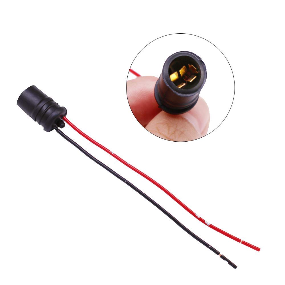 HUIQIAODS T10 Motorcycle Light Bulb Socket Bulb Holder Wire Harness