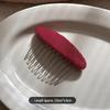 Korean Retro Woolen Hair Clip for Women - Elegant 2026 High-End Princess Comb for Bangs & Loose Hair Styling
