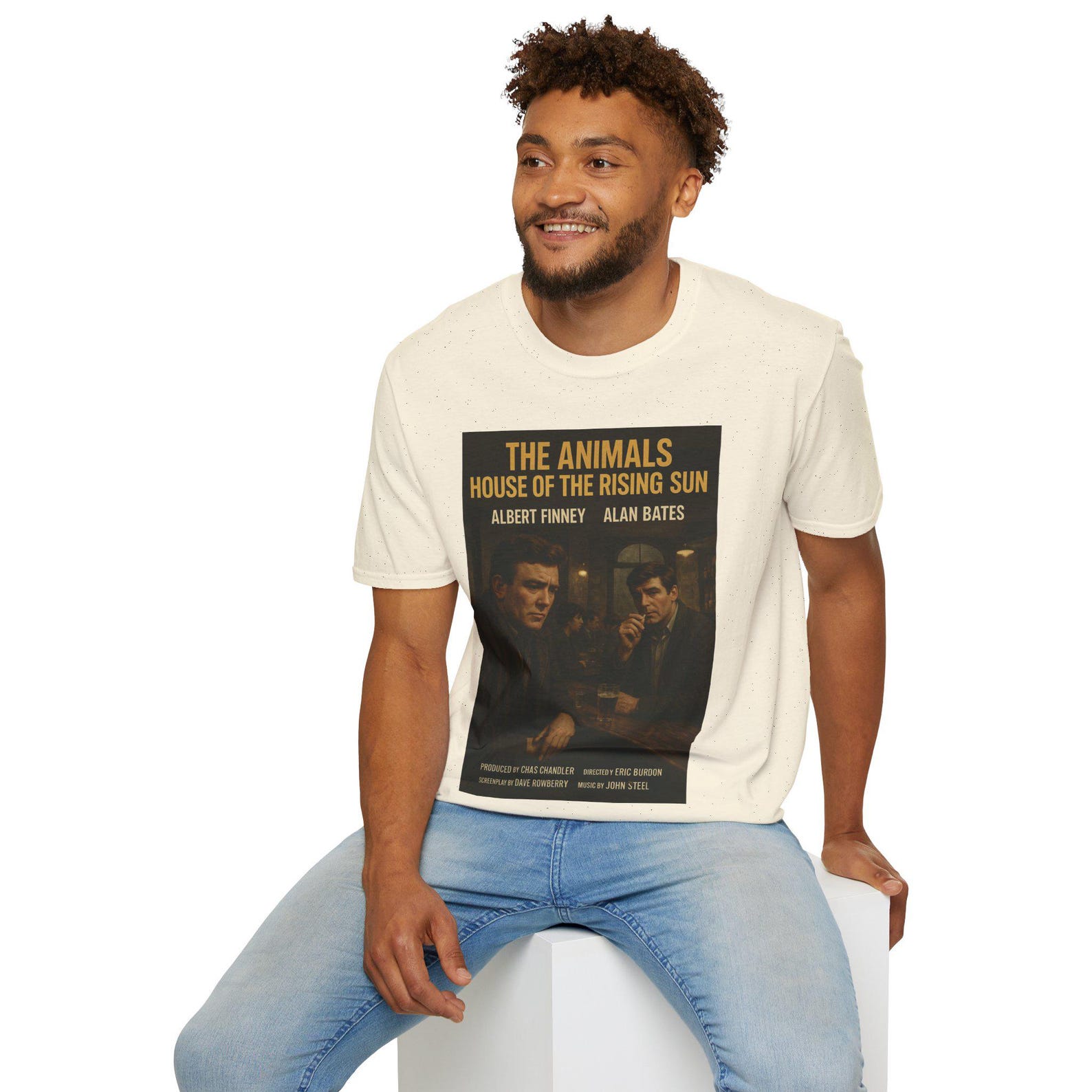 House of The Rising Sun T-Shirt: Vintage Film Poster Tee, Albert Finney & Alan Bates S