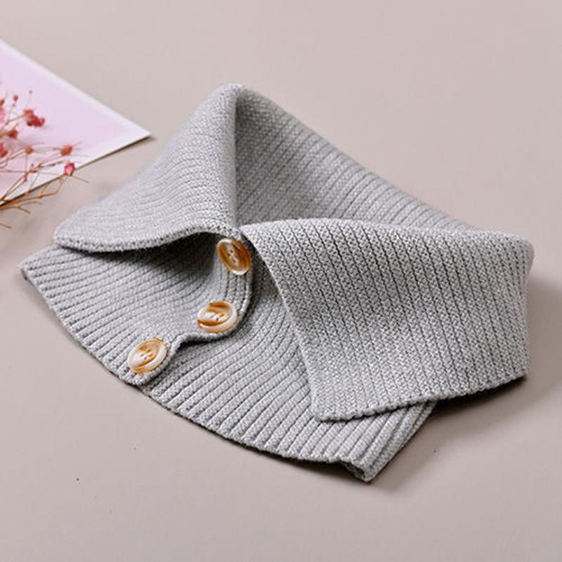 1 szt. Przędza poliestrowa Praktyczny Wygodny Dekoracyjny Dzianinowy Fałszywy Kołnierz Różna Odzież Miękka Dzianina