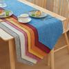 Solid Color Table Runner Linen Tablecloth Living Room Dining Tables Cover Modern Nordic Rectangle Restaurant Decoration