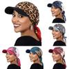 New Satin Paisley Print Hat with Brim Soft Breathable Printed Turban Cap Strapped Design Baseball Cap Casual Wear