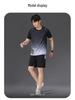 Men's Quick-Dry Short-Sleeve Sports Set - Black Breathable Casual Running T-Shirt