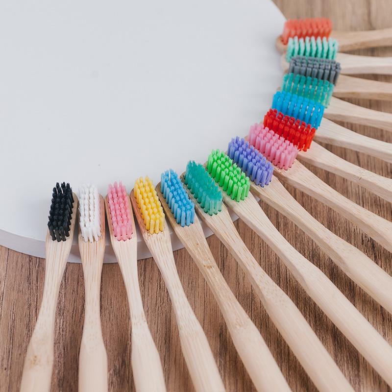 Soft Bristle Bamboo Toothbrush for Hotels, B&Bs, & Homes with Kraft Paper Packaging – Customizable Labeling Available