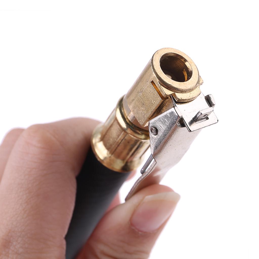 Tire Inflator Pump Hose with Locking Air Chuck for Car Motorcycle 32cm/12.6in