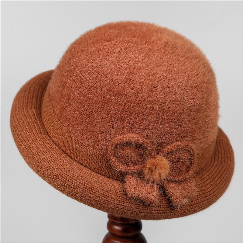 

Hat Women s Autumn and Winter Fleece Thickened Thermal Basin Hat Cotton Top Hat M（56-58cm）
