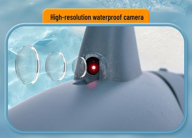 2.4G Remote Control Shark Toy - Water Spraying, Photo Taking, Electric Swing Fish Model for Boys