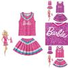 Barbie The Movie Purple Polyester Fiber Cosplay Dress For Kids Sizes)
