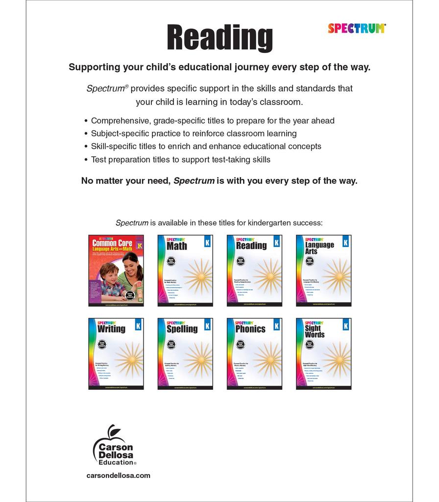 Spectrum Reading, Grade K
