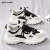 Little White Shoes Trend All Match Thick Sole Sports Leisure Running Shark Shoes Spring Men's Shoes New Breathable