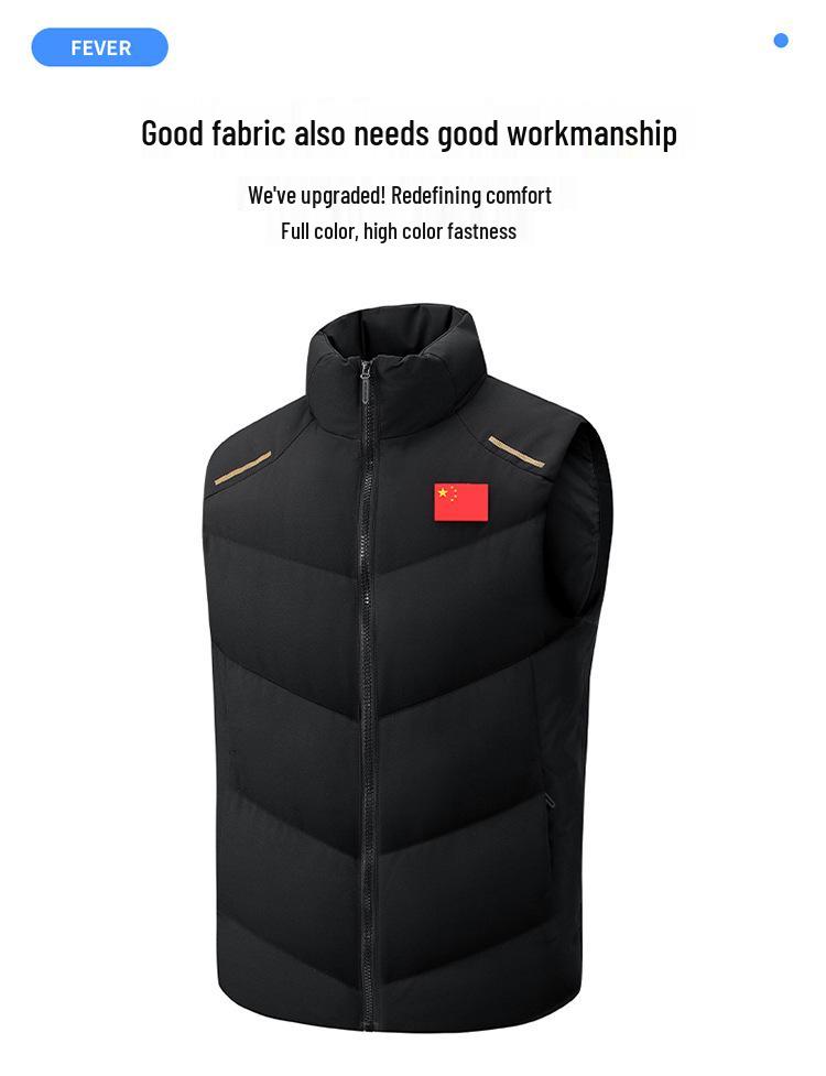 Unisex Wushu Coach Vest: Warm Sleeveless Sportswear for Autumn/Winter