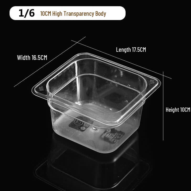 Acrylic Transparent Food Pan Display Box
