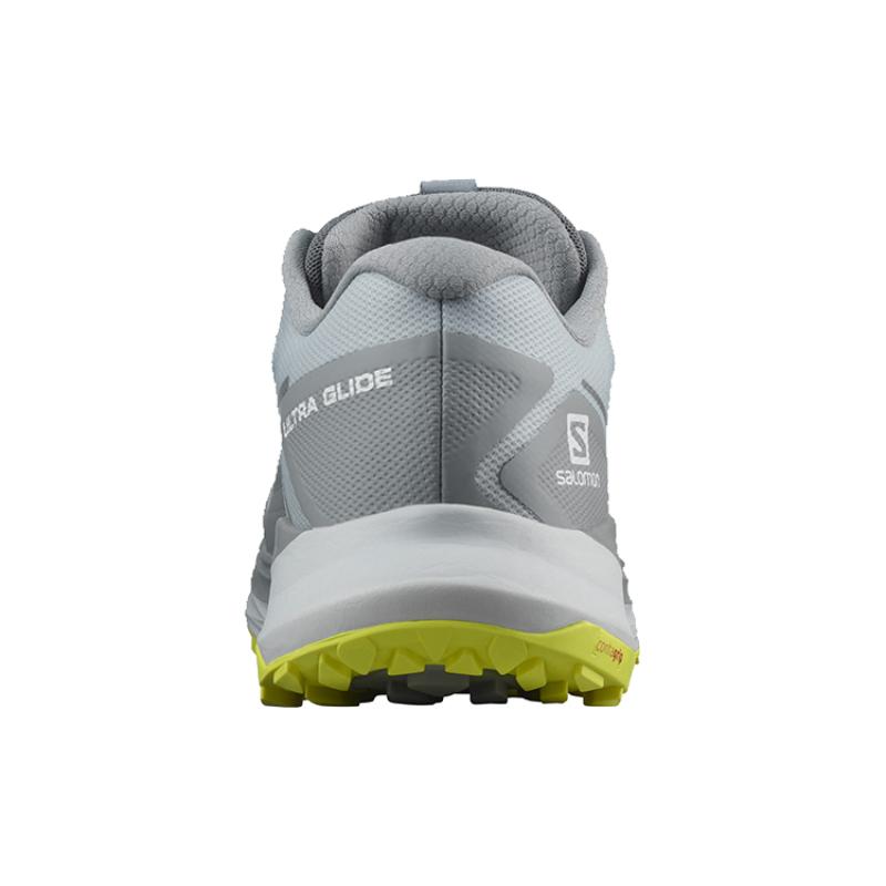 SALOMON Shock Absorbers Slip Resistant Abrasion Resistant Breathable Low Top Running Shoes Men's Gray Sneakers 414308